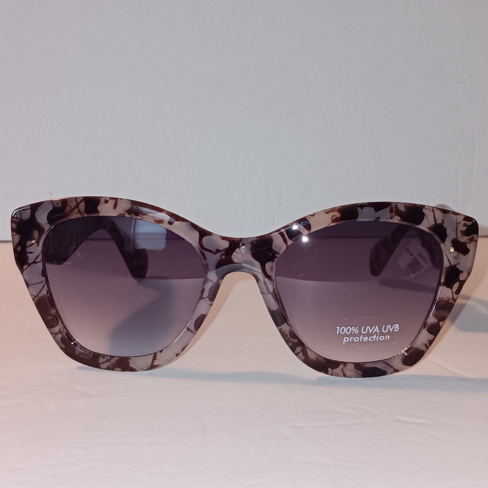 Banana Republic Oversized Grey & Brown Tortoise Shell Sunglasses NEW WITH TAGS